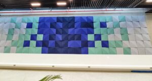 3D Polyester Acoustic Panels for wall